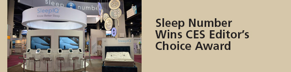 Sleep Number Wins CES Editor's Choice Award